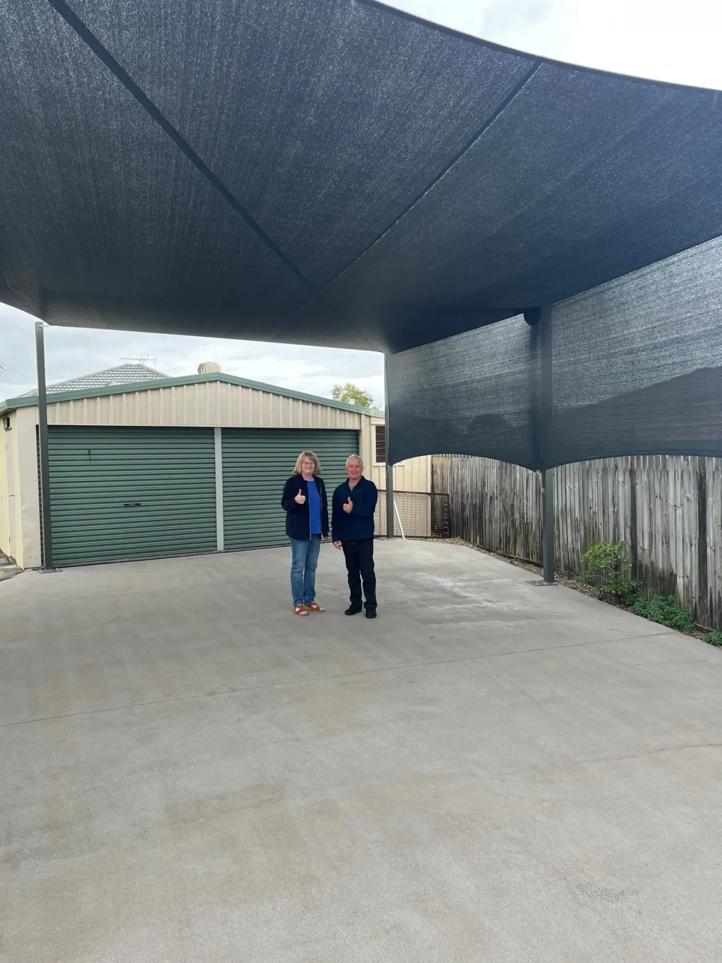 Extra-large caravan shade in Burpengary